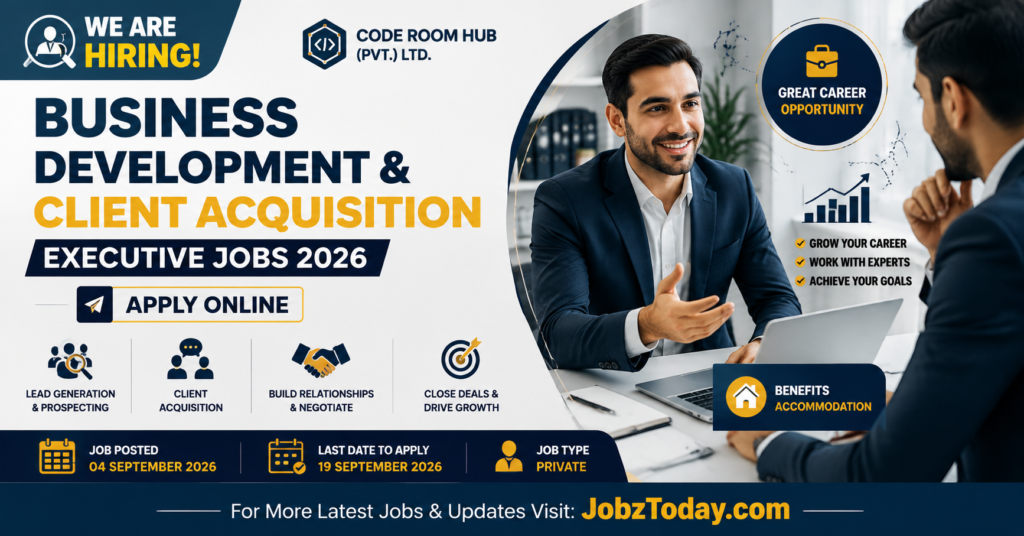 Business Development Executive Jobs 2026 at Code Room Hub