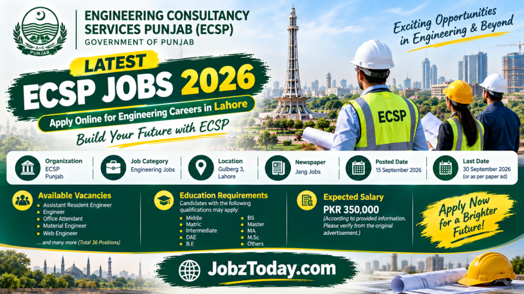 ECSP Jobs 2026
