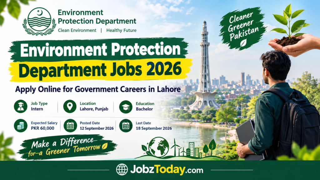 Environment Protection Department Jobs 2026