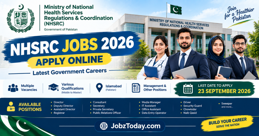 NHSRC Jobs 2026 official advertisement banner