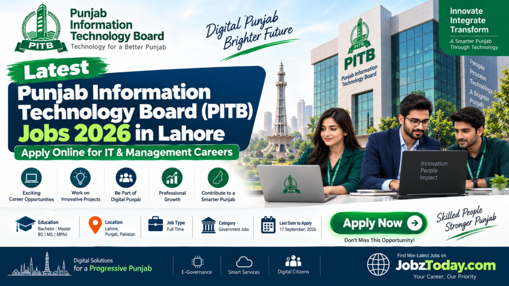 PITB Jobs 2026