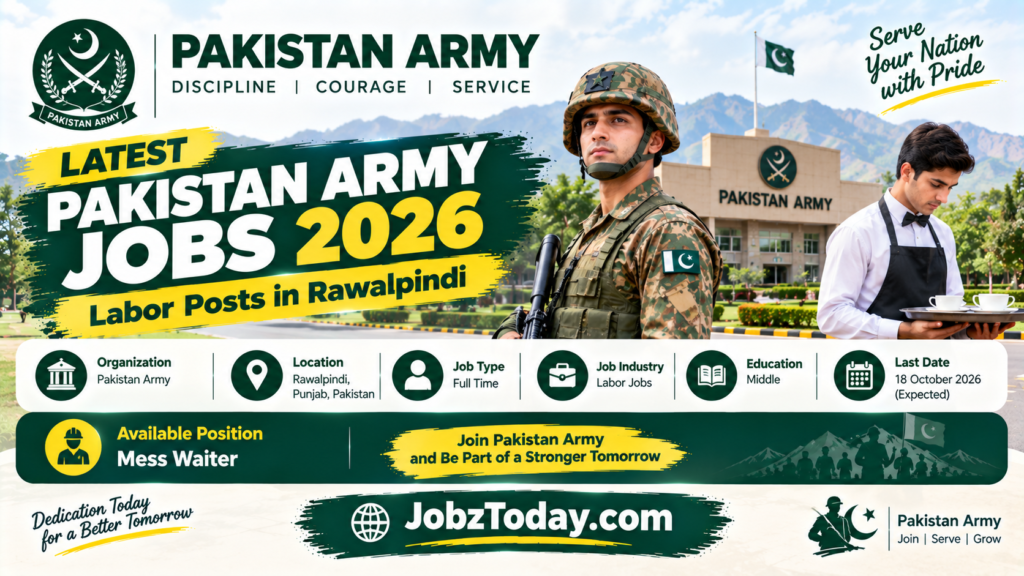 Pakistan Army Jobs 2026