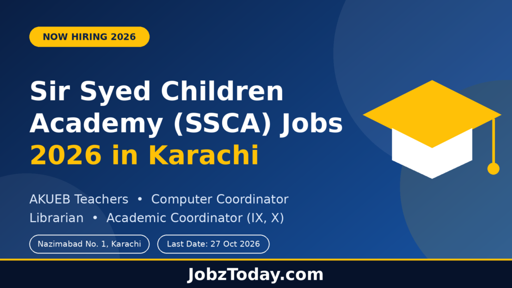 SSCA Jobs 2026